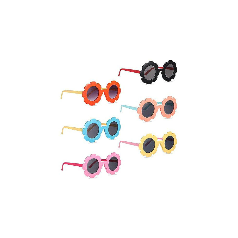 6pieces Fashionable Kids Sunglasses With Lightweight Frame UV-image-OPC-PMQFNFP-NEW