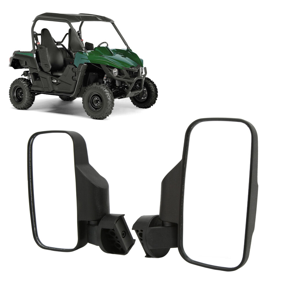 High Impact Plastic Rear View Mirror For Utv 1.75In/2In Roll Bar Black 9331357790506