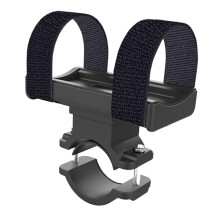 Plastic Bike Flashlight Bracket For Mountain Bike Handlebar, Skid-Resistant Rack Compatible With Stopwatch And Camera