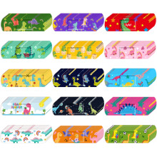 Bulk Kids Bandages Dinosaur 15 Styles 150 Pcs Colorful PE Flexible Cartoon Adhesive Bandages For Kids
