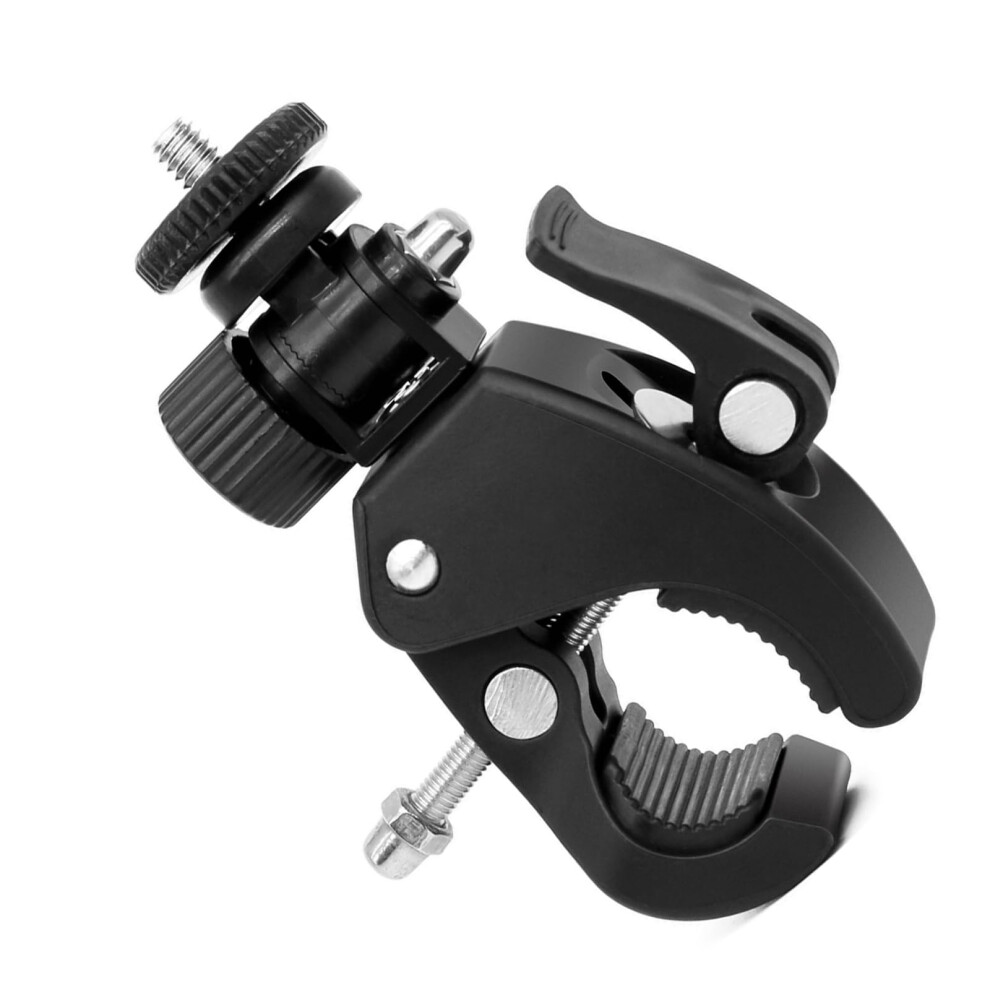 Handlebar Bike Camera Mount Clamp For Cameras And Video Lights Monitors Adjustable Universal Holder 9339159979112