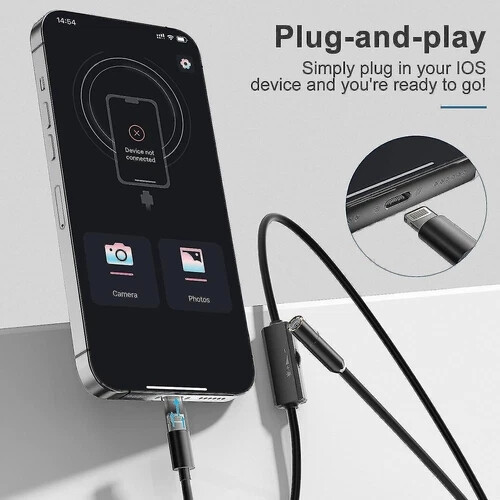 Iphone Endoscope, 7.9mm Lens Inspection Camera for Iphone and iPad 2