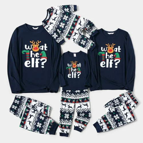 Familien-Weihnachtspyjamas, passende Sets, modische-Mutter L 1