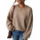 Perlenpullover für Damen, ärmellos, schulterfrei,-Khaki XXL 1