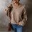Perlenpullover für Damen, ärmellos, schulterfrei,-Khaki XXXXL 6
