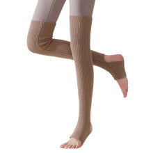 Modische, oberschenkelhohe, fußlose lange Socken für Damen,-KQ