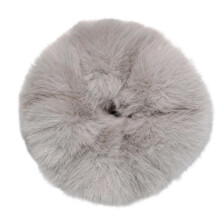 Furry Scrunchies Haarknoten Scrunchy Lady Hair Styling-Grau