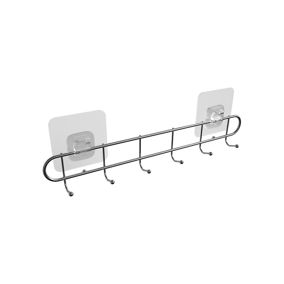 Kikidex (As Show, One Size) Wall Mounted Coat Rack 5 Hooks, Coat Rack Wall Hooks Stainless Steel Door Hooks No Drilling