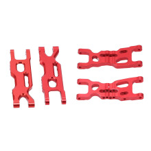Durable RC Aluminum Suspension Components for LOSI MiniT 2.0 1/18 RC Car (Red)