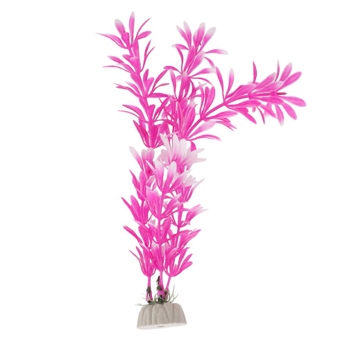 7 pezzi di piante acquatiche in plastica + pietra ceramica 2