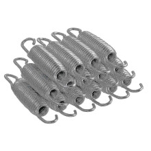 (As show, 19 cm - 7.5 inches) Set Of 15 Trampoline Replacement Springs, Heavy-duty Galvanised, Different Sizes