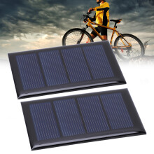 2Pcs 2V 210mA Polysilicon Mini Solar Panel 80x50mm for DIY Projects