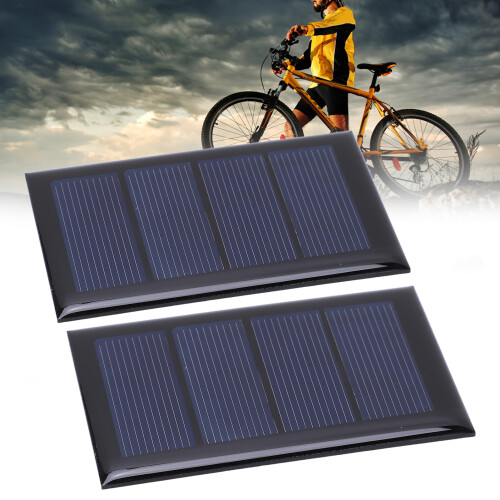 2Pcs 2V 210mA Polysilicon Mini Solar Panel 80x50mm for DIY Projects