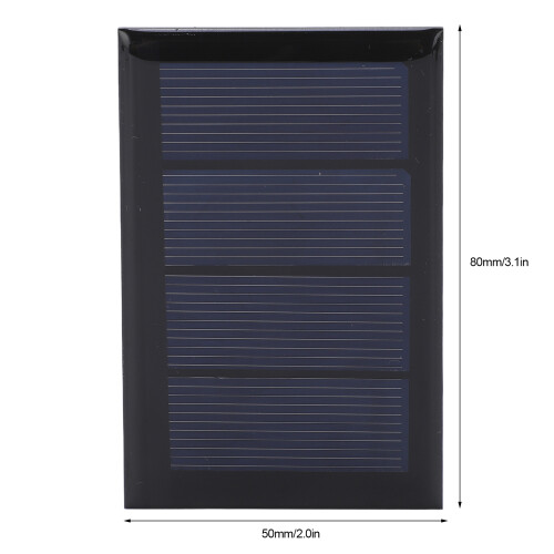 2Pcs 2V 210mA Polysilicon Mini Solar Panel 80x50mm for DIY Projects 2