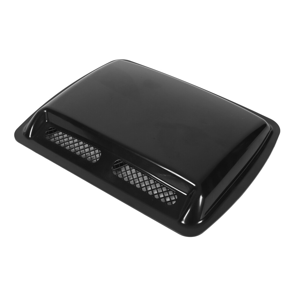 Decorative Glossy Hood Vent - Sleek Design Effortless Install Black 9311357793158