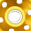 Diamant-Topfschleifscheibe, golden, 6 Löcher, 7