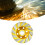 Diamant-Topfschleifscheibe, golden, 6 Löcher, 5