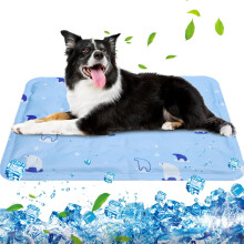 EXTFANS Alfombrilla Refrigerante para Perros 30 x 40 cm Almohadilla de Gel Refrescante — cama verano perros