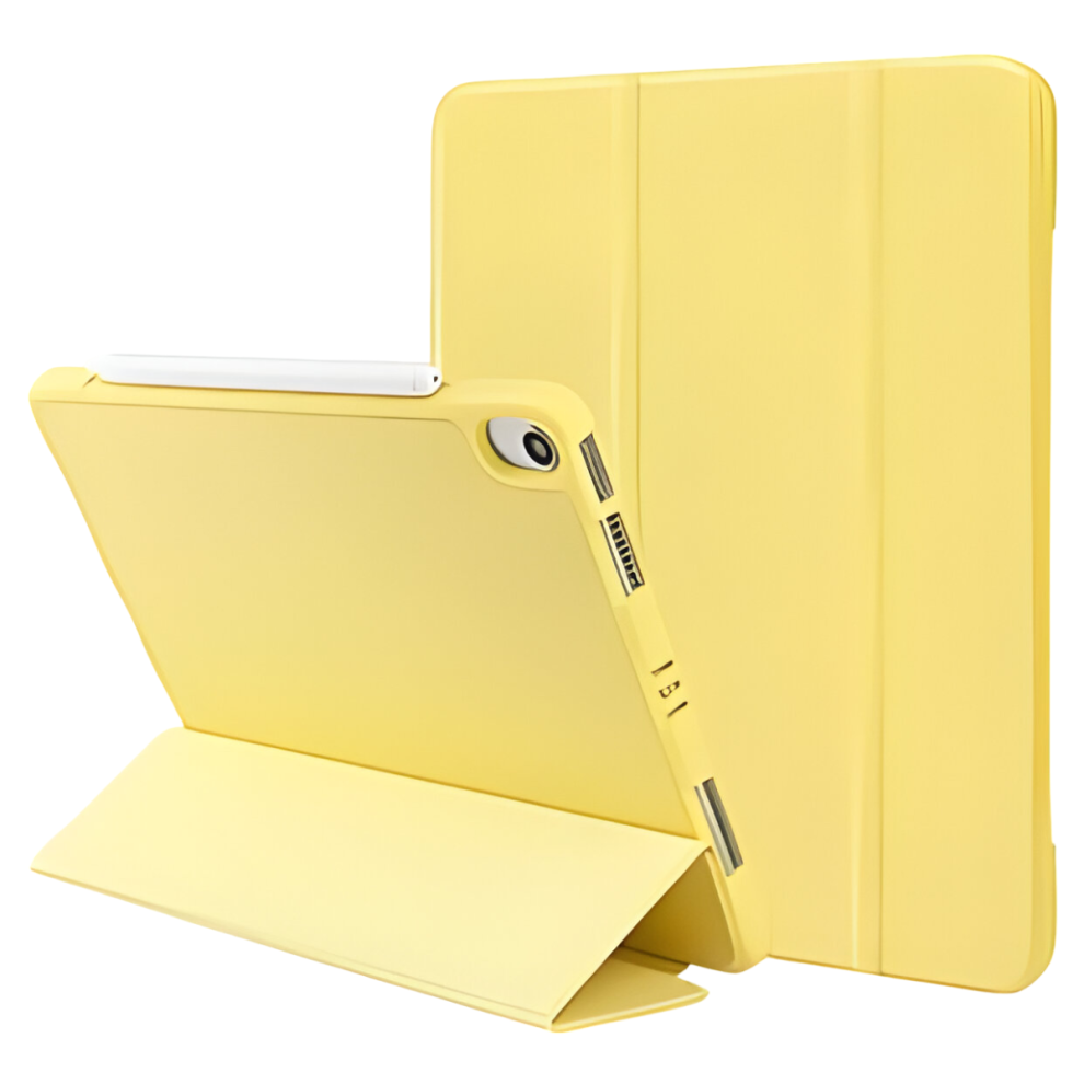 Magnetic Smart Case For Ipad Pro 11 - Folio Cover With Pencil Holder & Trifold Stand For 2021, 2020, And 2018 Models Yellow 5906792648657
