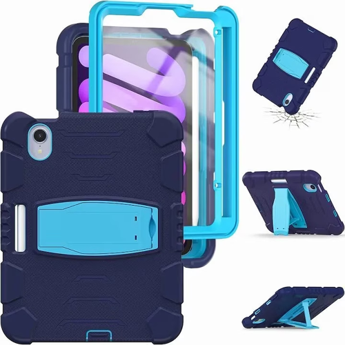 Étui pour iPad Mini 6 8.3” avec Support et Emplacement pour Stylet Marine 1