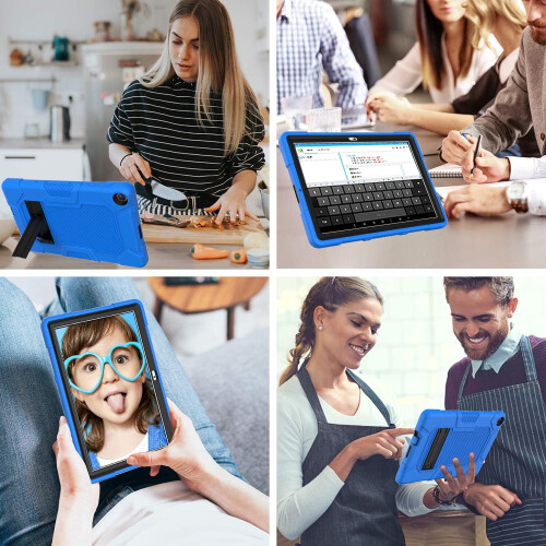 Étui pour Samsung Galaxy Tab A7 10.4" Renforcé avec Support Bleu 2