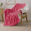 MIULEE Couverture Douillette en Velours Épais 125x150 cm Rose 1