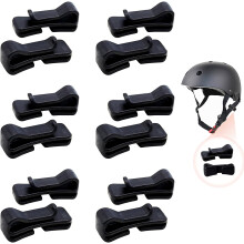 Ski Helmet Goggle Holder Clips - Set of 12 Universal Attachments for Snowboard & Ski Mask Straps