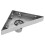 Bodenablauf-Set, dreieckiger Eckablauf aus 6