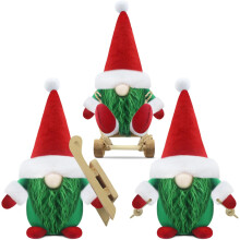 Weihnachtswichtel Weihnachtsdekoration Wichtel 3 Stück 17x10x7cm — weihnachtsfiguren set, tischdeko weihnachten