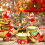 Ensemble de 6 bougies de Noël non parfumées pour Noël 2