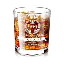 Verre à Whisky Édition 30 Ans avec Coffret en Bois - Élégance Inoubliable