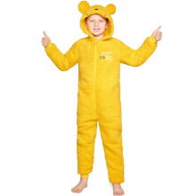 Kids Bear Theme Kigurumi Onesie - Warm Hooded Jumpsuit Pyjamas & Cosy Loungewear Costume for Children Aged 9-10 Years