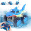 Voiture télécommandée en forme de requin avec USB-C Cadeau pour enfants 1