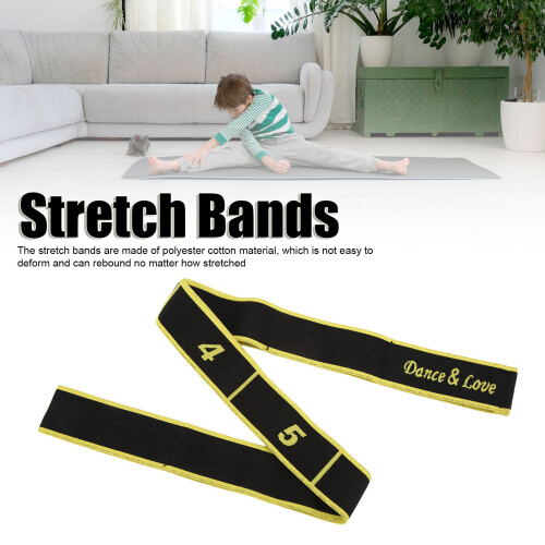 Bandes élastiques jaunes en polyester-coton, taille enfant 2