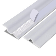 Self-Adhesive Window and Door Seal Strip - 5.9m White Weatherstripping Tape for Soundproofing, Draughts, and Dust Protection