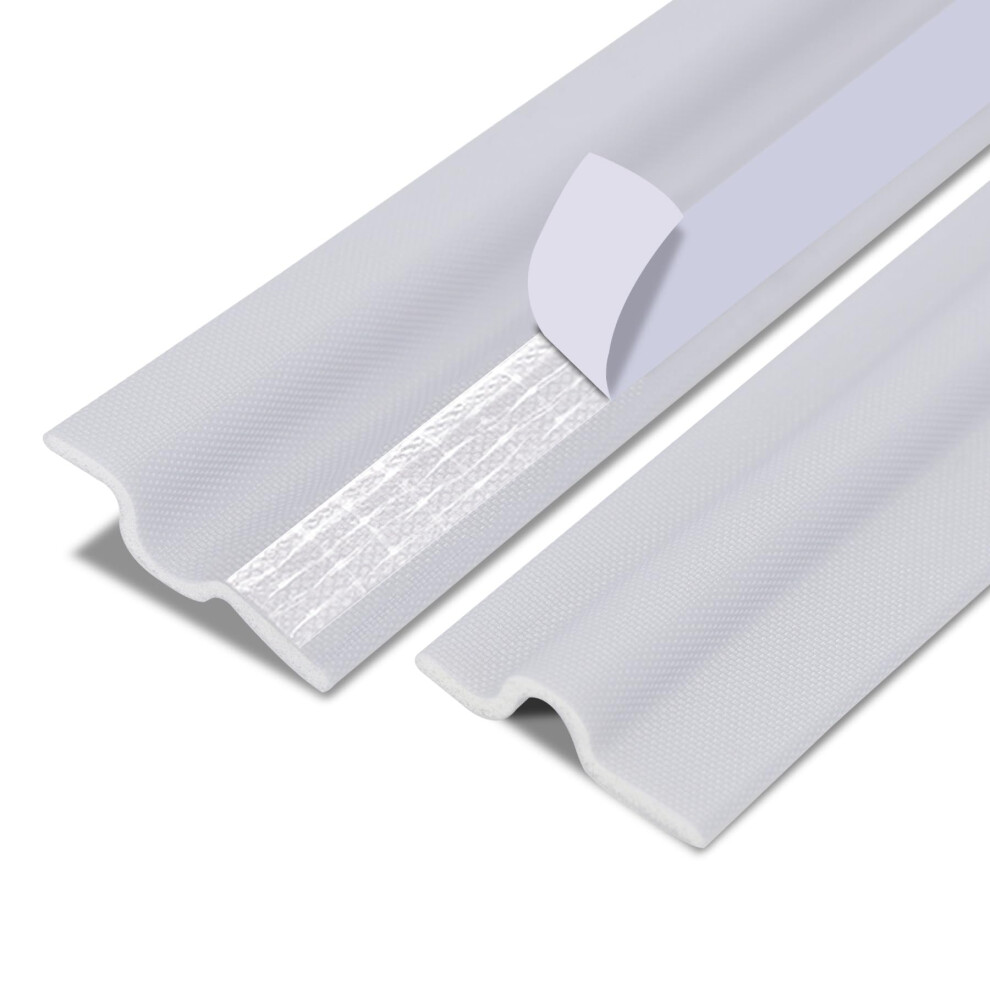 Self-Adhesive Window And Door Seal Strip - 5.9M White Weatherstripping Tape For Soundproofing, Draughts, And Dust Protection 5902362812565