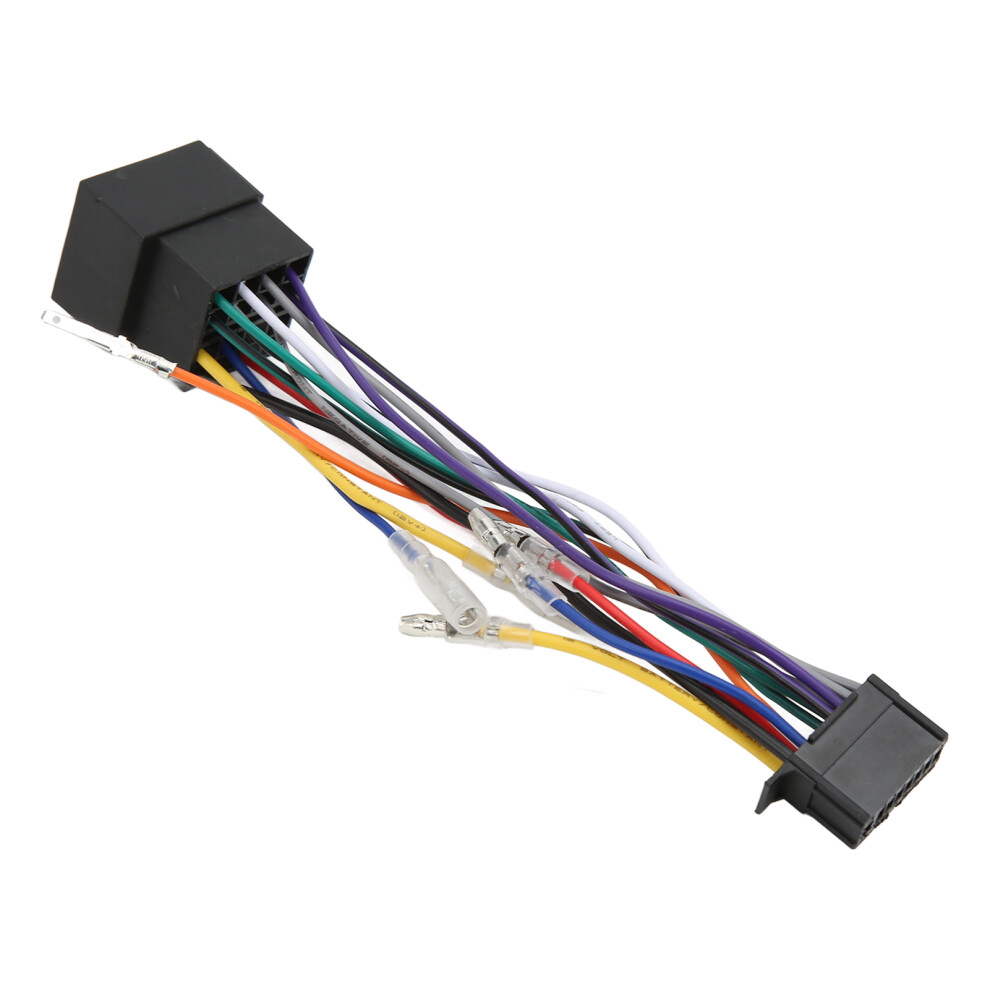 Mitsubishi 16Pin Iso Radio Harness Adapter Easy Install Heat Proof 9361357797861
