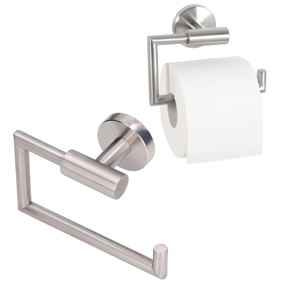 Stainless Steel Wall-Mounted Toilet Paper Holder Shelf Modern Easy Clean-image-OPC-PMQGFHV-NEW