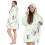Sweat à capuche Couverture 2en1 Oversize Capuche Sherpa Épaisse Vert avec Koala 1