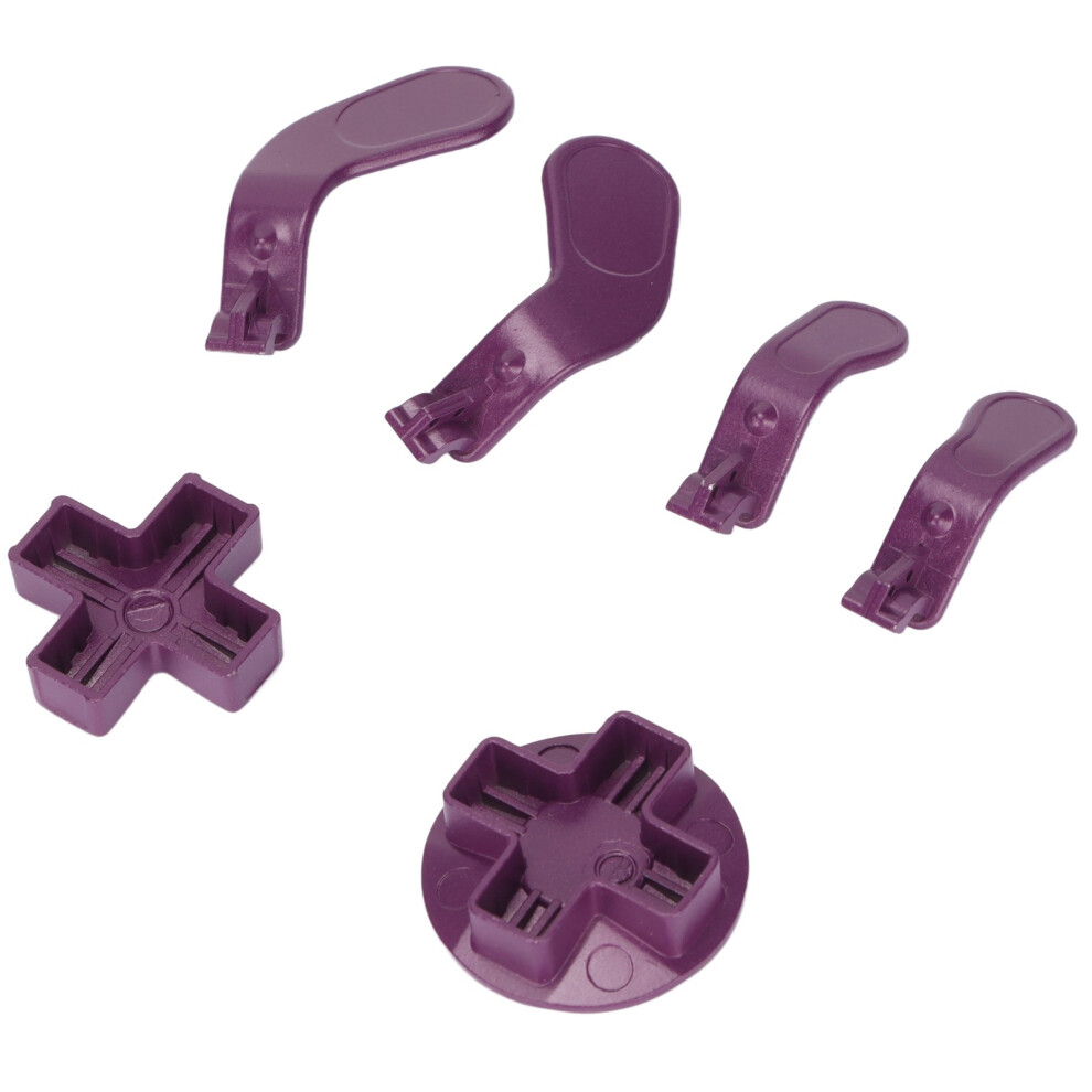Interchangeable Metal Thumbsticks & Paddles For Xbox Elite Series 2 Purple 3431357799359