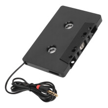 3,5 mm Auto-Stereokabel auf Aux-Adapter 4-Kanal-Konverter Schwarz