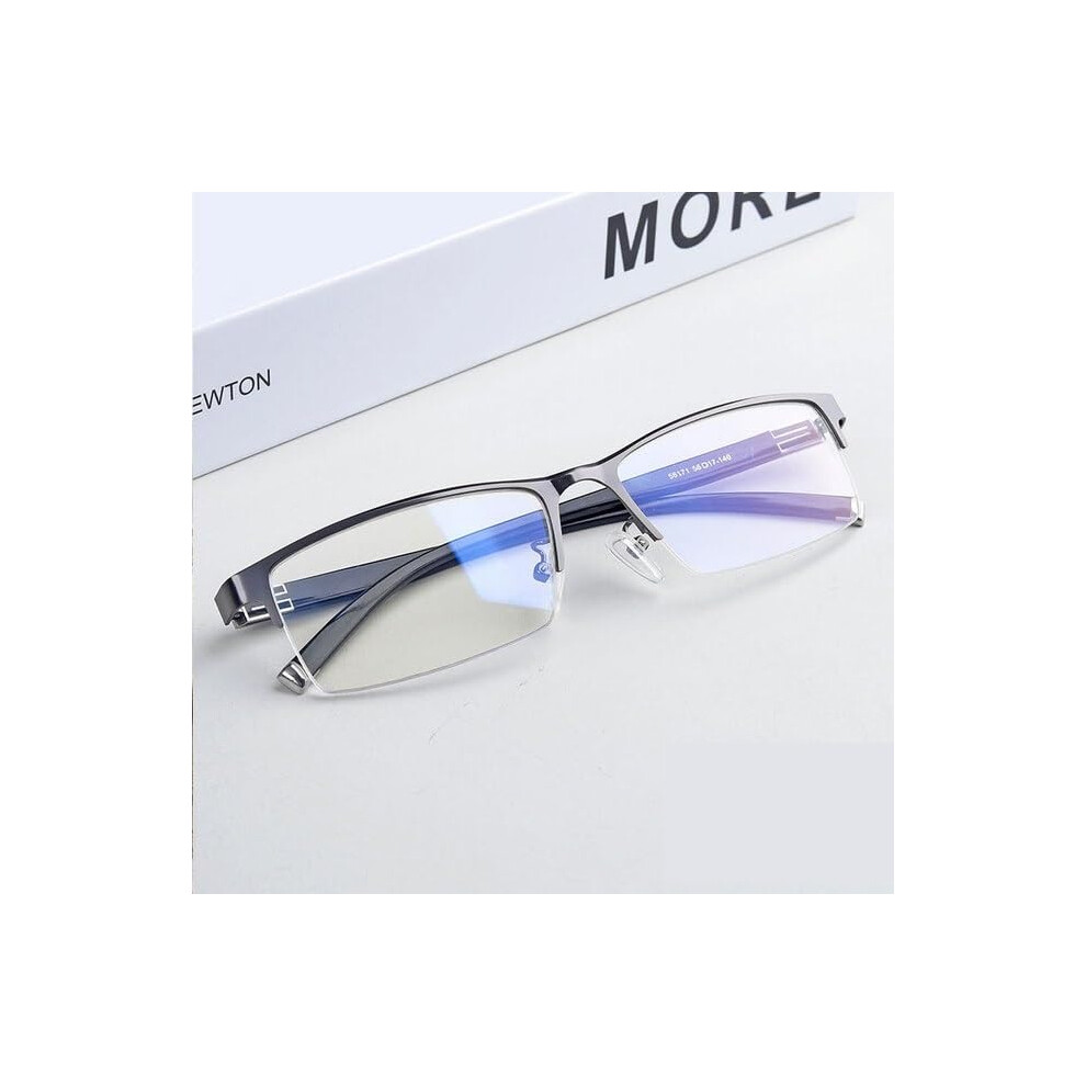 Blue/Light/Gray Hd Anti Computer Readers Clear Vision Reading Glasses Rectangle Size +150 Presbyopic