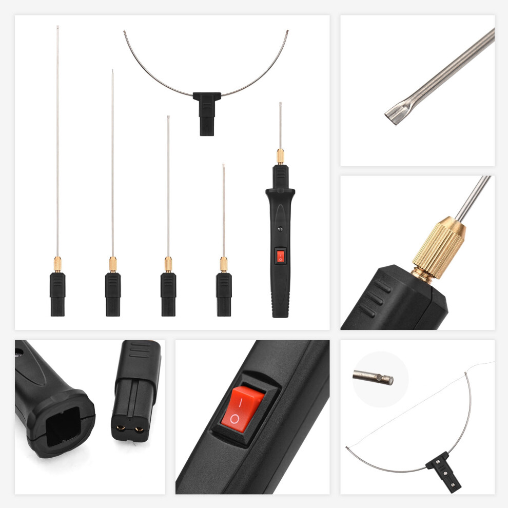 24W Electric Foam Cutter With 6 Tips Portable Styrofoam Hot Wire Engraver 4151357800204