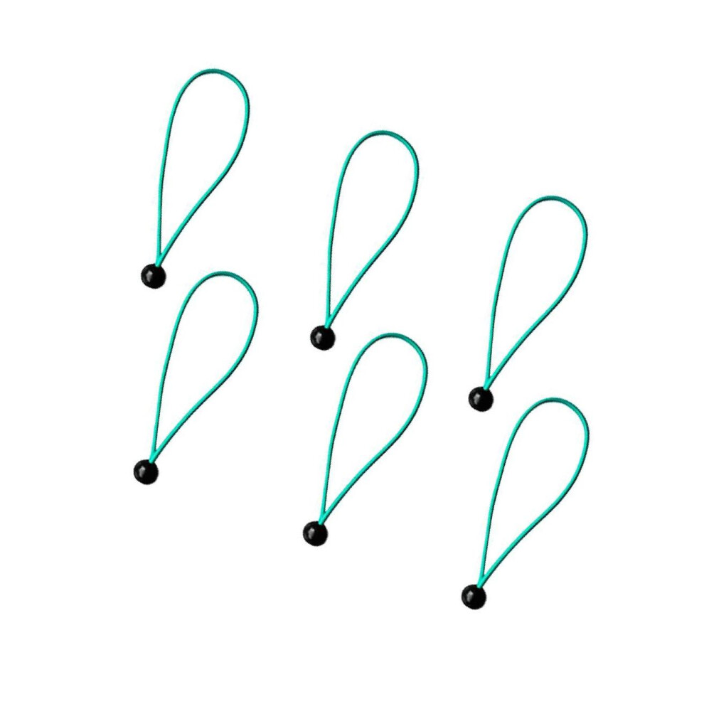 (Green, 15cm) 6 Pieces Heavy Duty Ball Bungee Cord Tie down Cord Canopy Straps-image-OPC-PMQGKS2-NEW