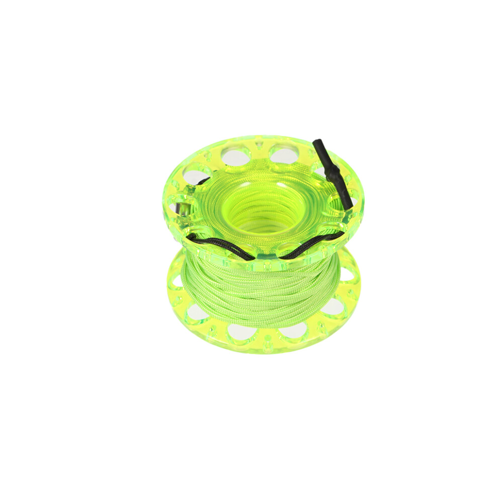 Green (Green) 30M Finger Reel Diving Spool Spools Reels Diver Underwater Sports