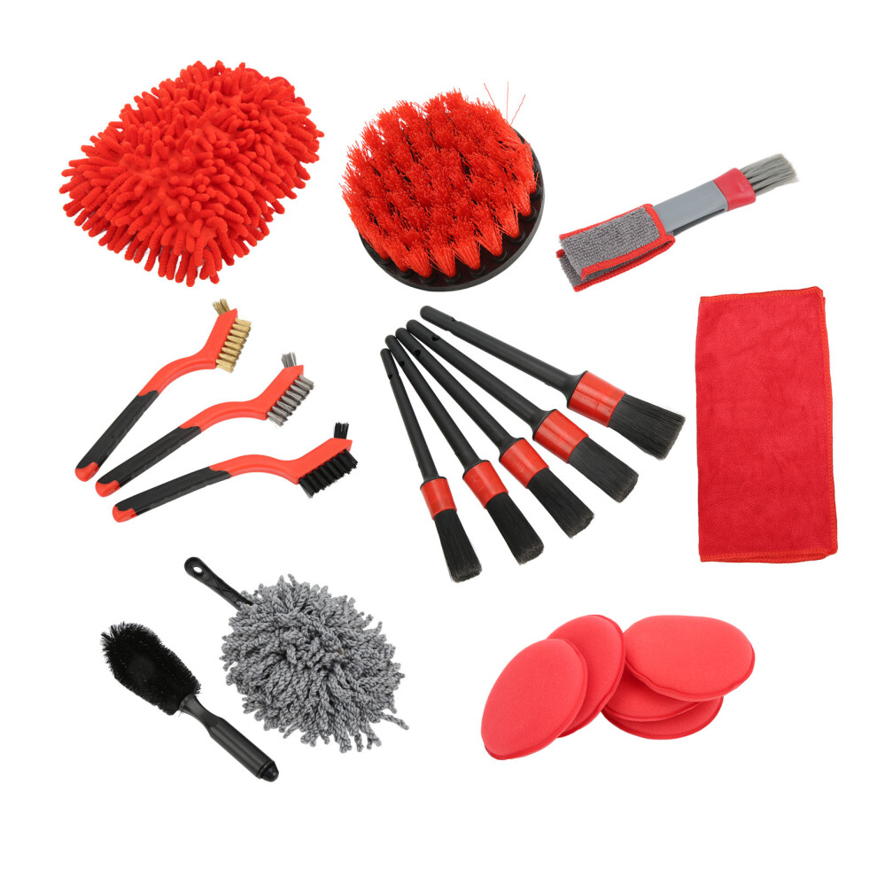 Car Detailing Brush Set 8pcs Flexibility Clean Engine Wheels Gasoline Vehicle-image-OPC-PMQGTSX-NEW