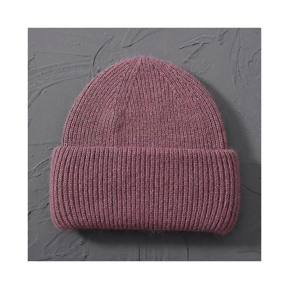 Kikidex (As Show, Pink) Women's Cashmere Wool Beanies Autumn Cap