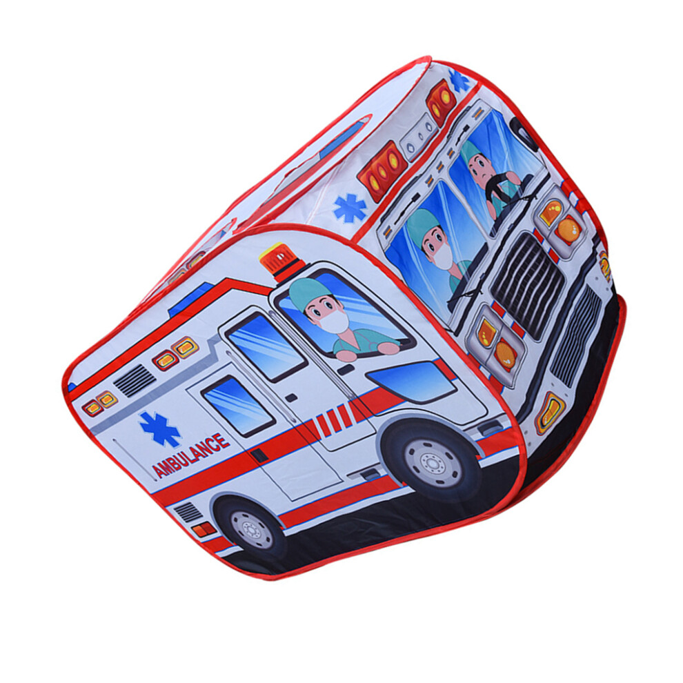 Kids Play Tents Outdoor Indoor Pretend Play Toy Pop Up Ambulance-image-OPC-PMQGVTQ-NEW