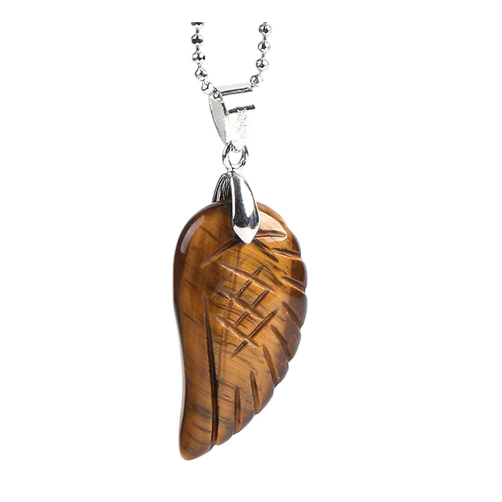 (TigerEyeChain) Stones Pendant Necklace Jewelry Neck Chain Exquisite Girls Wedding-image-OPC-PMQGWSR-NEW