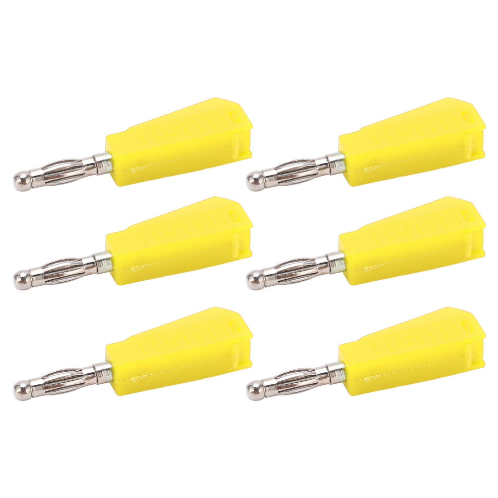 20Pcs 4Mm Banana Plugs 0.16In Low Loss Electrical Connectors Yellow 4991357802675